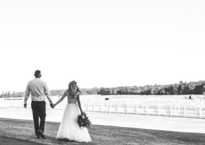 Wedding photography at Newbury Racecourse